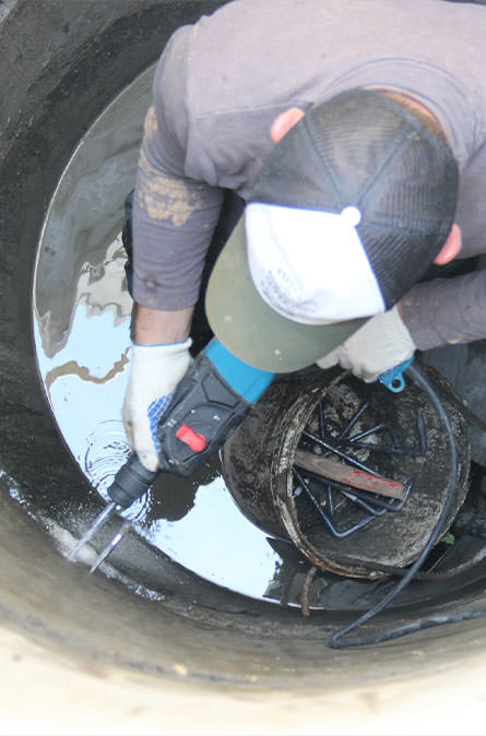 Как мы выполняем ремонт колодцев в Озерском районе